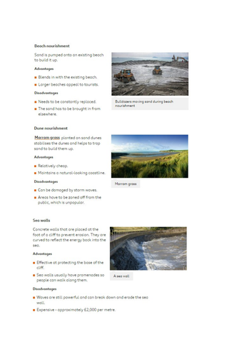 Hard & Soft Engineering - AQA GCSE - Coastal Landscapes UK
