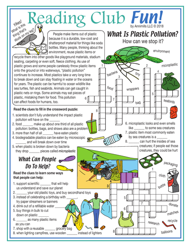 What is Plastic Pollution? Water Pollution, Earth Day Puzzle