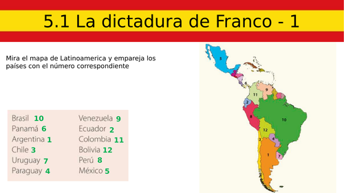 Bundle of A2 Spanish Lessons Unit 5 Monarquías y dictaduras