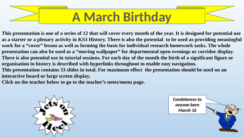 A March Birthday