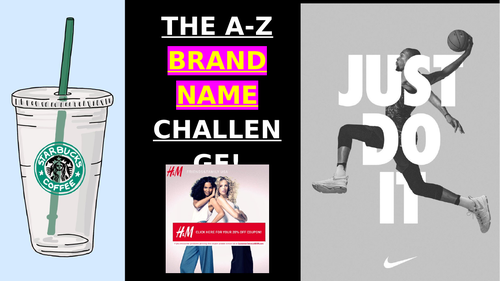 Fun starter: SHOP / BRAND NAME A-Z Challenge!