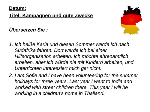 AQA/EDEXCEL Stimmt GCSE German (Higher) – Kapitel 8 – Kampagnen und gute Zwecke – Page 173