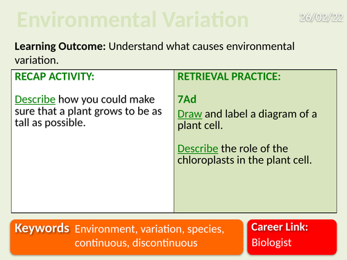 Exploring Science 9A- Genetics and Evolution