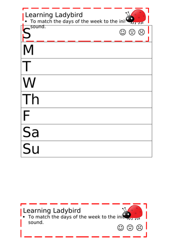 Days of the Week/Daily Routine/Seasons - Early Years Numeracy