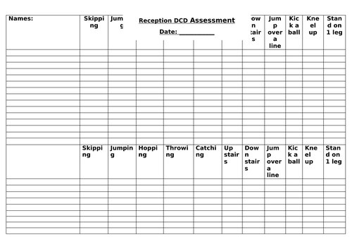 Reception / Early Years Assessments