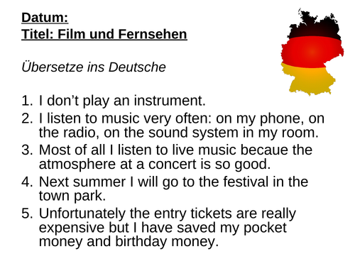 EDEXCEL Stimmt GCSE German (Higher) – Kapitel 2 – Musik ist mein Leben – Page 36
