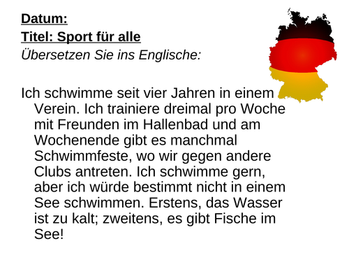 AQA Stimmt GCSE German (Higher) – Kapitel 2 – Sport für alle – Page 37