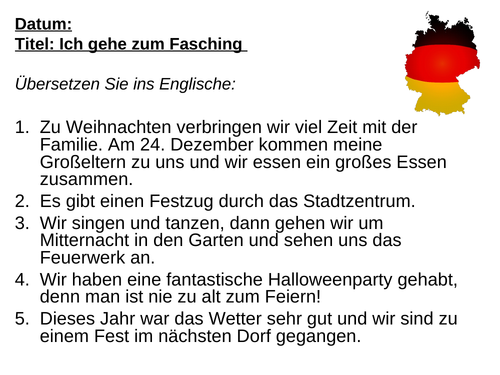 AQA Stimmt GCSE German (Higher) – Kapitel 2 – Wir feiern! – Page 39