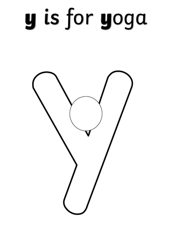y is for yoga craft