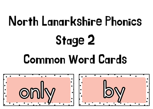 NLC Stage 2 Common Word Flashcards