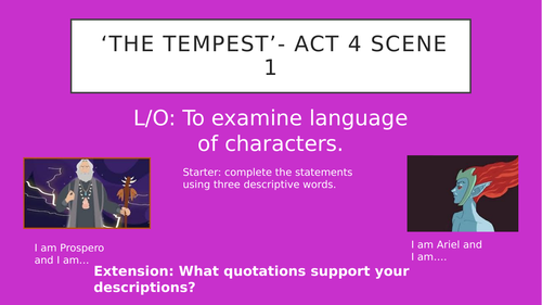 The Tempest - Act 4 Scene 1