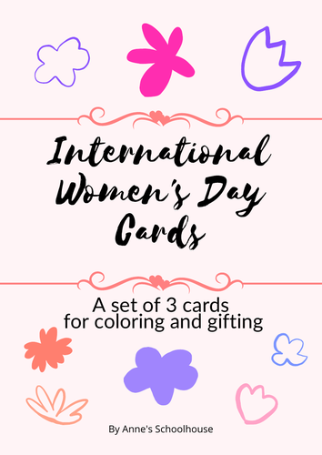 International Women's Day -Coloring Activity