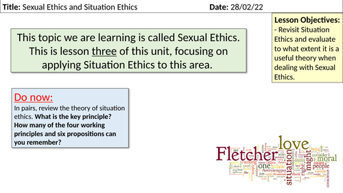 Sexual Ethics: Situation Ethics (OCR)