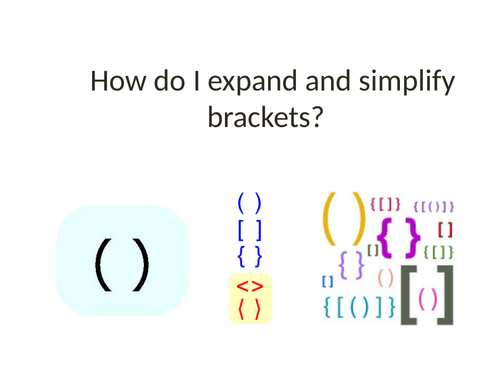 Introduction to expanding single brackets
