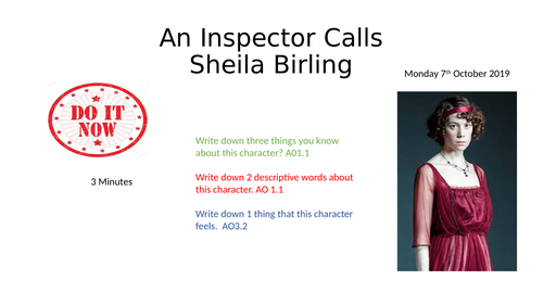 An Inspector Calls Shelia Birling