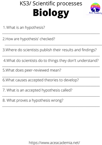 KS3 BIOLOGY /SCIENTIFIC PROCESS