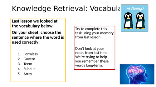 Myths and Legends Knowledge Unit KS3