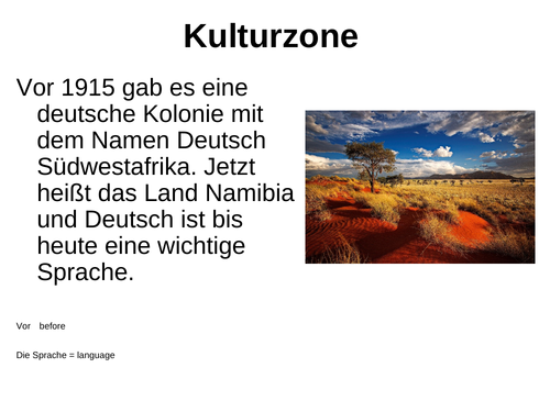 Namibia / German-speaking countries
