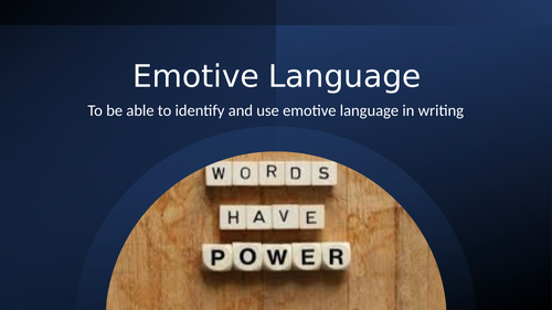 Emotive Language and Bias