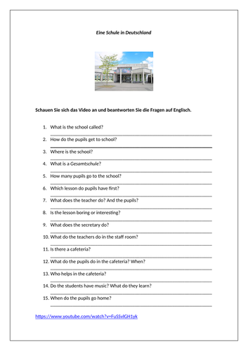 AQA/EDEXCEL Stimmt GCSE German (Higher) – Kapitel 1 – Wissenswertes: Das Schulsystem  -Page 16-Video