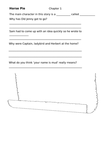 KS1/KS2 - Reading Activities - Horse Pie (6 worksheets)