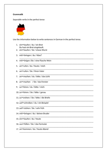 AQA/EDEXCEL Stimmt GCSE German (Higher) – Kapitel 1 – Erfolge feiern  - Page 20 - Grammar