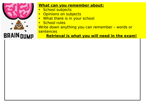 Life at School - uniform and primary vs secondary - GCSE French - Studio chapter 6