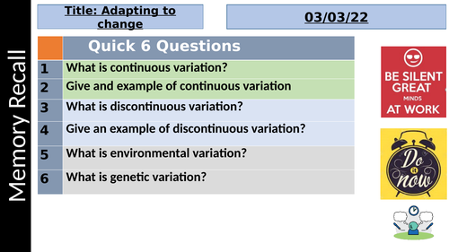 Adapting to change ks3 activate