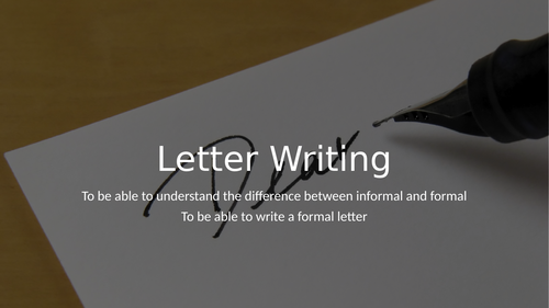 Letter Writing