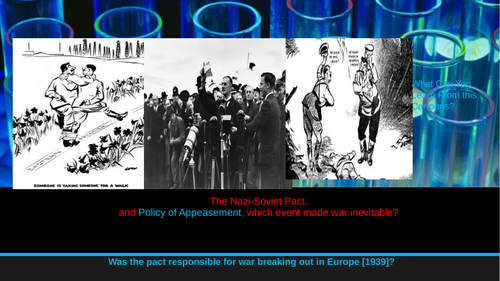The Nazi-Soviet Pact and Policy of Appeasement. Did  the events  make  war inevitable?
