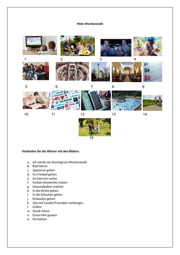 AQA/EDEXCEL Stimmt GCSE German (Higher) – Kapitel 3 - Mein Wochenende - Vocabulary