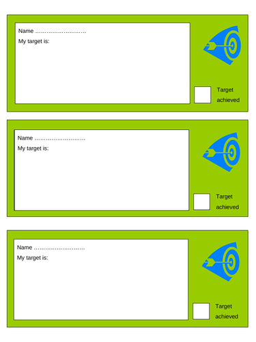 Setting Learning Targets