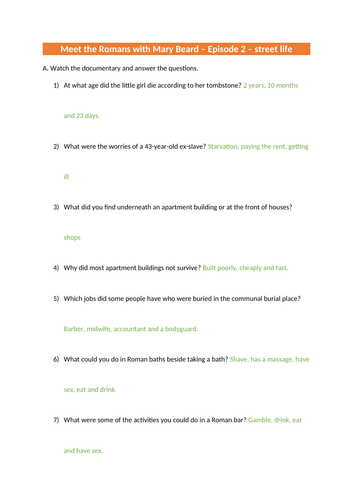 Meet the Romans - Mary Beard Episode 2