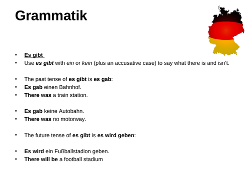 AQA/EDEXCEL Stimmt GCSE German (Higher) – Kapitel 6 - Willkommen auf Sylt! - Grammar