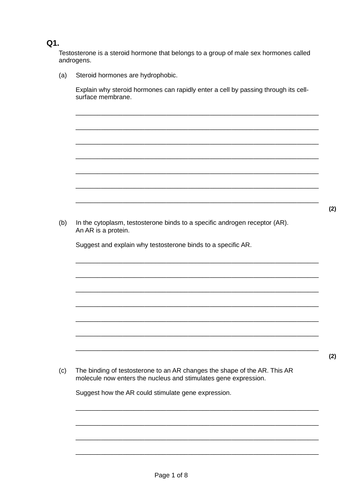 3.8.2.2 L3 Regulation of transcription and translation​ (AQA A-level Biology)