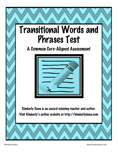 Transitional Words and Phrases Test