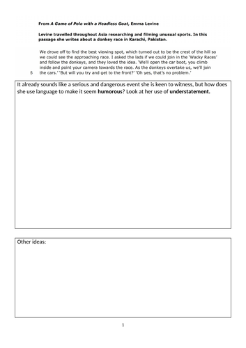 A Game of Polo with a Headless Goat full text with boxes for notes