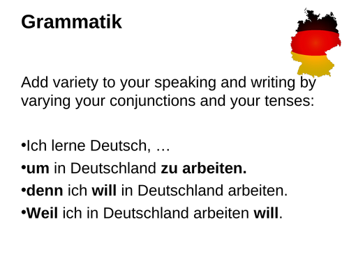 AQA/EDEXCEL Stimmt GCSE German (Higher) – Kapitel 7 – Sprachen öffnen Türen - Grammar