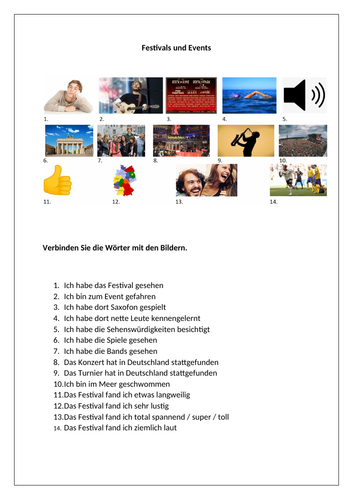 AQA/EDEXCEL Stimmt GCSE German (Higher) – Kapitel 8 – Startpunkt 1 - Vocabulary