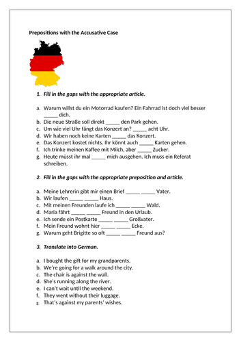 AQA/EDEXCEL Stimmt GCSE German (Higher) – Kapitel 8 – Startpunkt 2 - Grammar