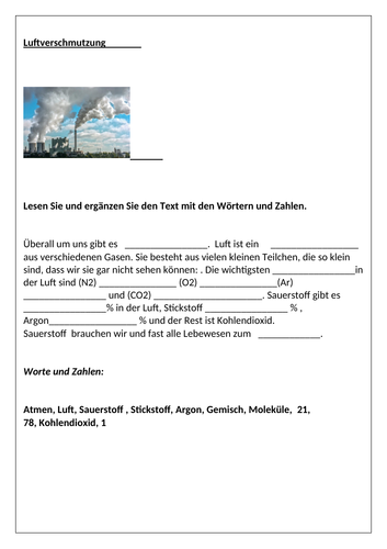 AQA/EDEXCEL Stimmt GCSE German (Higher) – Kapitel 8 – Wie werden wir grüner? - Worksheet