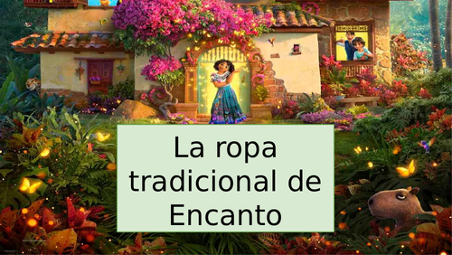 Encanto Ropa Clothing Descriptions Spanish