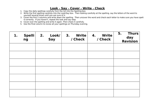 KS1/KS2 Worksheet - Spellings Practise Sheet  (1 version)