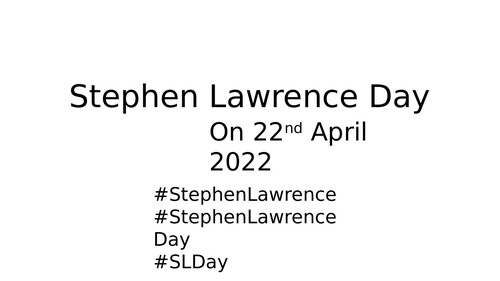 Stephen Lawrence Day