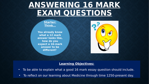 How to answer 16 mark Medicine questions