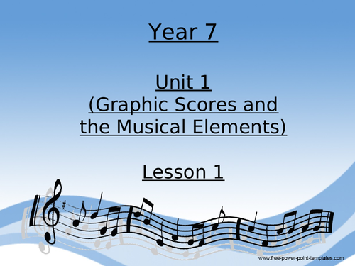 Year 7 Powerpoint - Graphic scores & Rhythmic notation