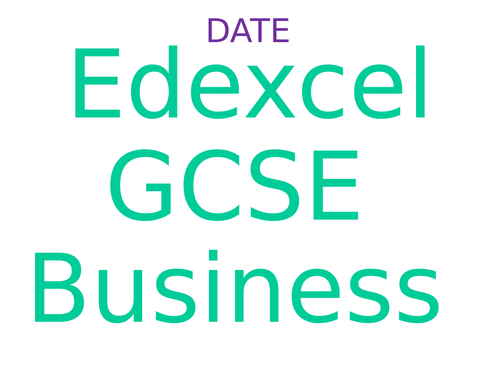 EDEXCEL GCSE BUSINESS PAPER EMPLOYEE MOTIVATION