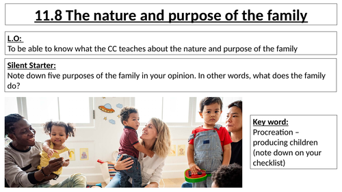 AQA B - GCSE - 11.8 The nature and purpose of the family