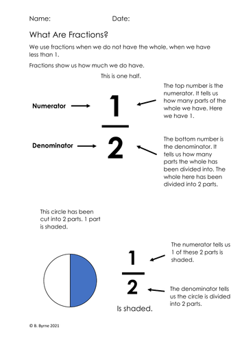 Introduction to fractions