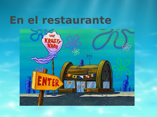 En el restaurante con Bob Esponja y Patricio - Spanish SpongeBob